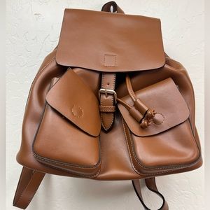Leather purse backpack